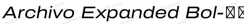 Archivo Expanded Bol字体转换